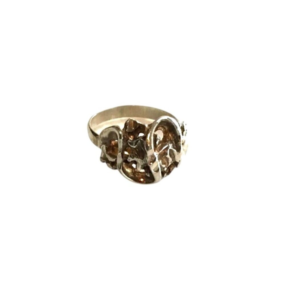 BEAUTIFUL WOMENS SILVER TONE RING Size 5 - Picture 2 of 4
